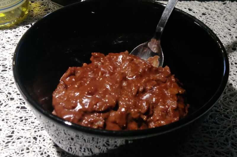 Gachas de avena con chocolate
