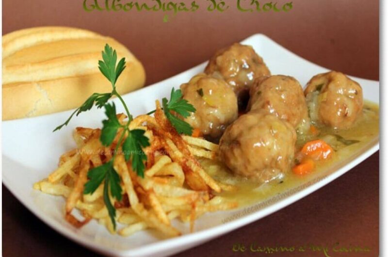 Albóndigas de choco en salsa